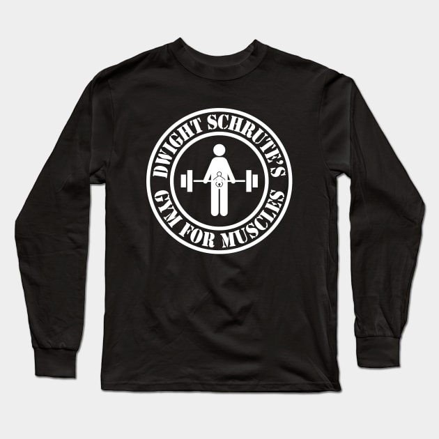 The Office – Dwight Schrute’s Gym For Muscles Strength Of A Grown Man And A Little Baby Long Sleeve T-Shirt by Shinsen Merch